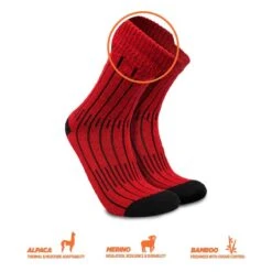 Alpaca Merino Wandelsokken MONTANA Met Zware Vulling Alpinisme Sokken -Mode Schoenen alpaca merino wandelsokken montana met zware vulling alpinisme sokken 2