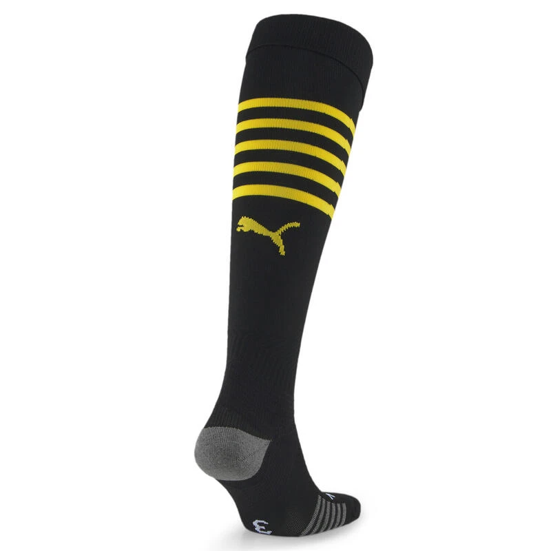 Borussia Dortmund Voetbal Hooped Replica Sokken Heren PUMA 4 Borussia Dortmund Voetbal Hooped Replica Sokken Heren PUMA - Afbeelding 2