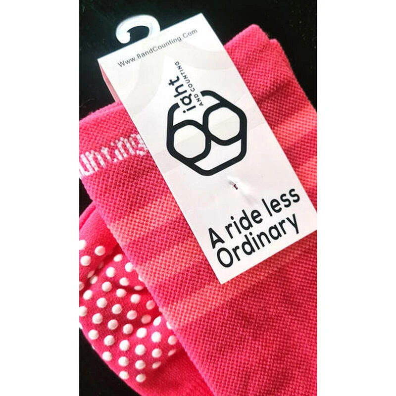 Fietssokken Roze Ademend Met Compressieband En Anti Slip 8andCounting 6 Fietssokken Roze Ademend Met Compressieband En Anti Slip 8andCounting - Afbeelding 4