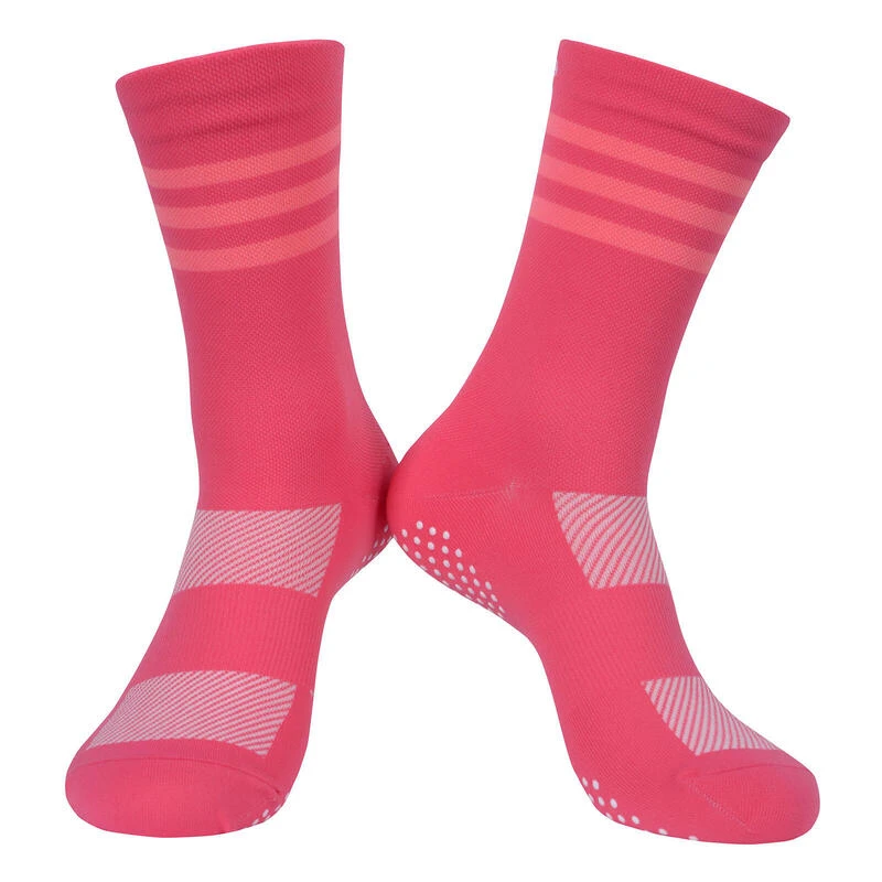 Fietssokken Roze Ademend Met Compressieband En Anti Slip 8andCounting 3 Fietssokken Roze Ademend Met Compressieband En Anti Slip 8andCounting