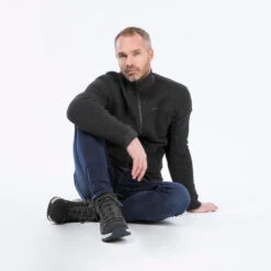 Quechua Halfhoge Warme Waterdichte Leren Wandelschoenen Voor Heren SH500 -Mode Schoenen halfhoge warme waterdichte leren wandelschoenen voor heren sh500 5