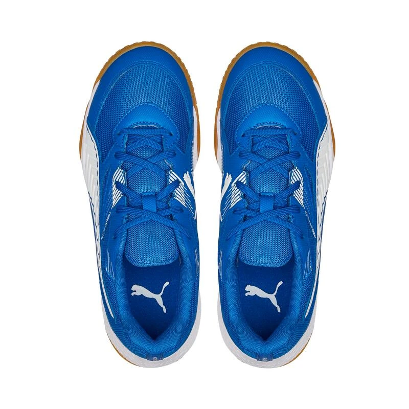 Puma Handbalschoenen Voor Kinderen Solarflash Blauw Wit 4 Puma Handbalschoenen Voor Kinderen Solarflash Blauw Wit - Afbeelding 2