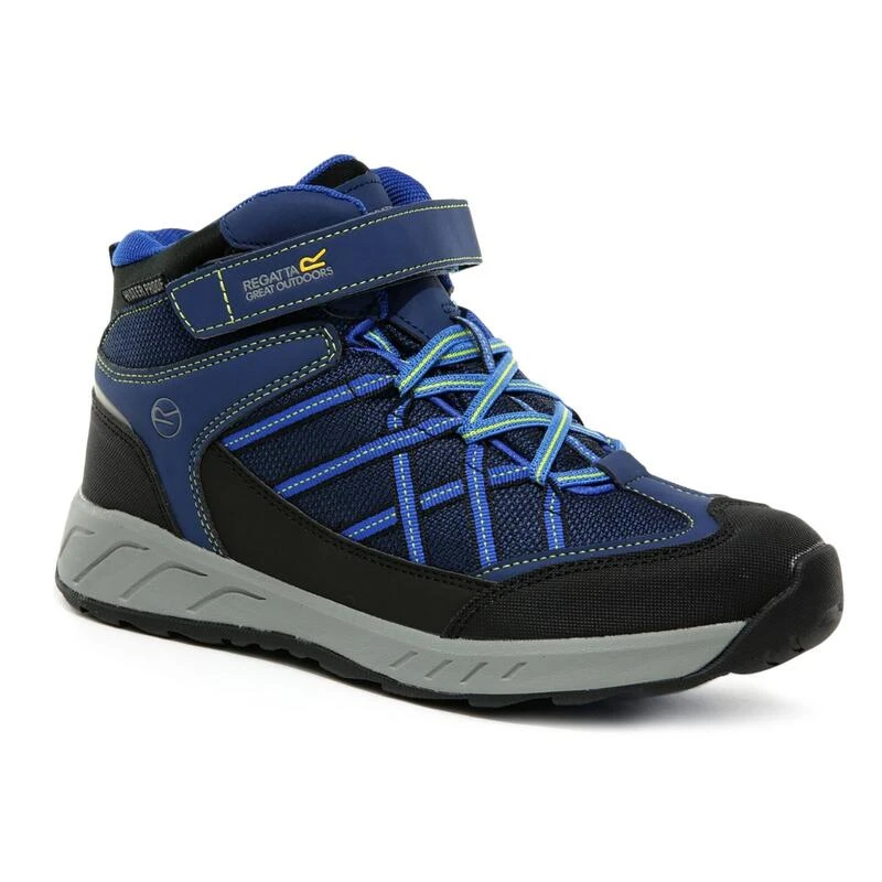 Regatta Kinderen Samaris V Mid Walking Boots (Pruisische/Neon-veer) 3 Regatta Kinderen Samaris V Mid Walking Boots (Pruisische/Neon-veer)