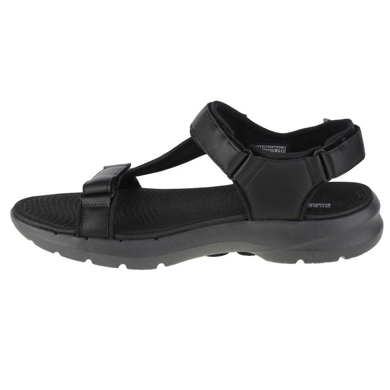 Skechers Go Walk 6 Sandal, Mannen, , Sandalen, Zwart 4 Skechers Go Walk 6 Sandal, Mannen, , Sandalen, Zwart - Afbeelding 2