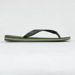 Havaianas Slippers Voor Heren Brasil Logo Olijfgroen -Mode Schoenen slippers voor heren brasil logo olijfgroen 2