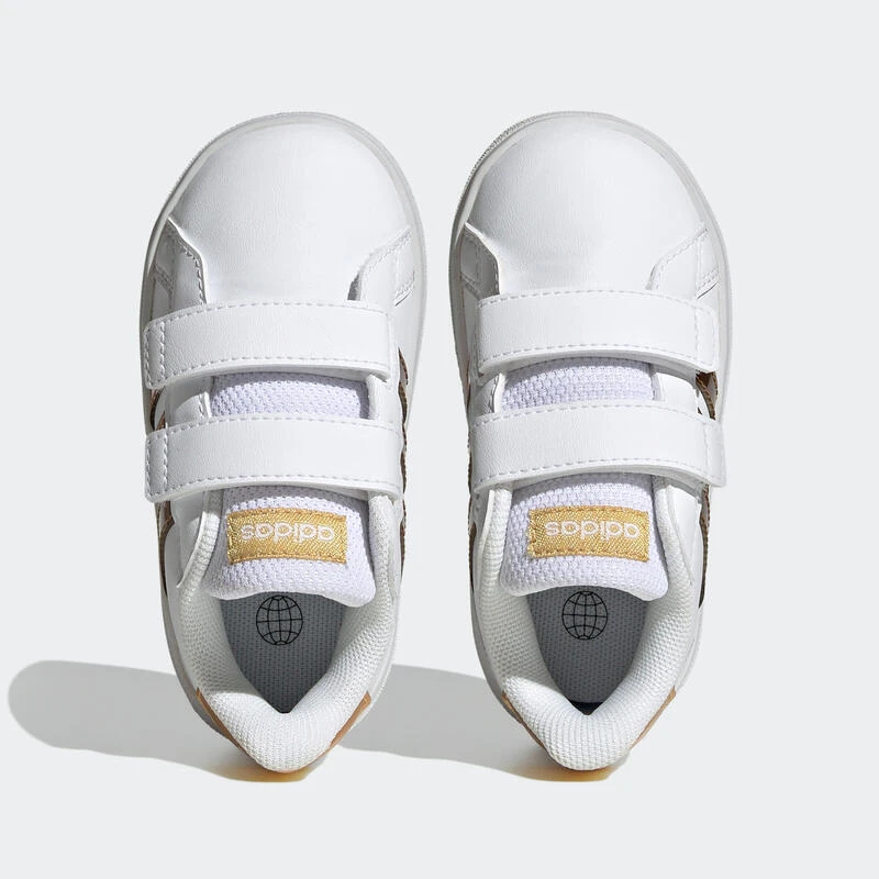 ADIDAS Sneakers Met Klittenband Voor Peuters Grand Court Wit Goud 7 ADIDAS Sneakers Met Klittenband Voor Peuters Grand Court Wit Goud - Afbeelding 5