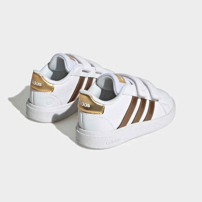ADIDAS Sneakers Met Klittenband Voor Peuters Grand Court Wit Goud 10 ADIDAS Sneakers Met Klittenband Voor Peuters Grand Court Wit Goud - Afbeelding 8