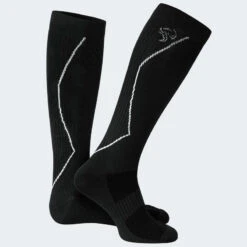 Sport Running Sokken Met Compressie | Knee Highs | Dames En Heren | Zwart -Mode Schoenen sport running sokken met compressie knee highs dames en heren zwart 4