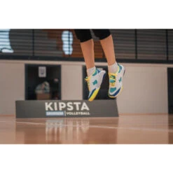 Volleybalschoenen VS100 Comfort Met Veters -Mode Schoenen volleybalschoenen vs100 comfort met veters witblauwgroen 6