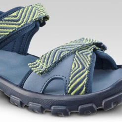 Quechua Wandelsandalen Voor Kinderen MH100 KD -Mode Schoenen wandelsandalen voor kinderen mh100 tw maat 32 tot 37 blauwgeel 6