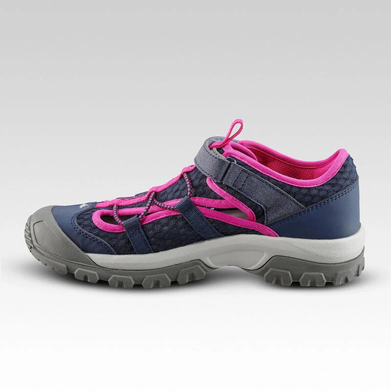 Quechua Wandelsandalen Voor Kinderen MH150 TW Maat 28 Tot 39 Blauw/roze 4 Quechua Wandelsandalen Voor Kinderen MH150 TW Maat 28 Tot 39 Blauw/roze - Afbeelding 2