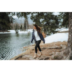 Quechua Warme Waterdichte Snowboots Dames SH100 X-WARM Leer -Mode Schoenen warme waterdichte snowboots dames sh100 x warm leer 9