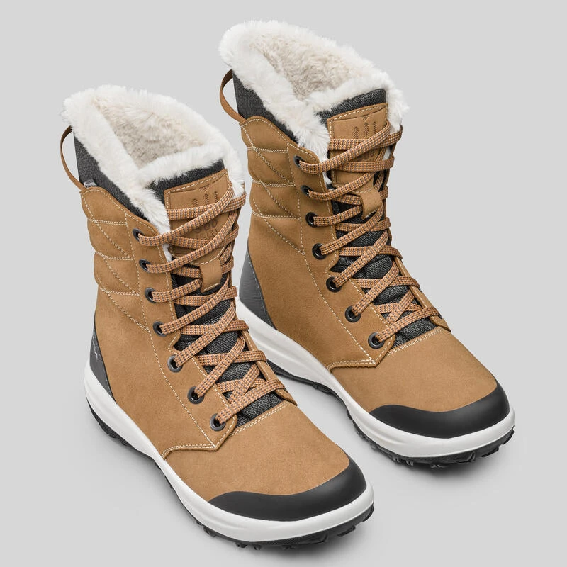Quechua Warme Waterdichte Wandelschoenen Voor Dames SH500 U-WARM Leer 4 Quechua Warme Waterdichte Wandelschoenen Voor Dames SH500 U-WARM Leer - Afbeelding 2