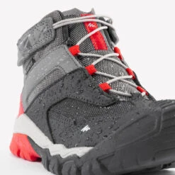 Quechua Waterdichte Halfhoge Wandelschoenen Voor Kinderen Crossrock Grijs 28-34 -Mode Schoenen waterdichte halfhoge wandelschoenen voor kinderen crossrock grijs 28 34 4