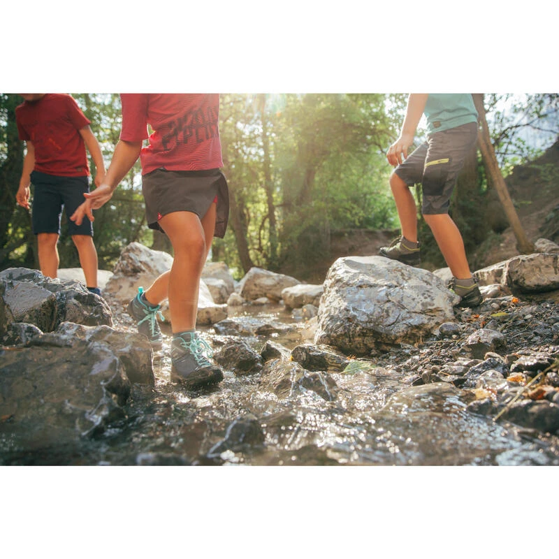 Quechua Waterdichte Halfhoge Wandelschoenen Voor Kinderen MH120 35 Tot 38 Turquoise 10 Quechua Waterdichte Halfhoge Wandelschoenen Voor Kinderen MH120 35 Tot 38 Turquoise - Afbeelding 8