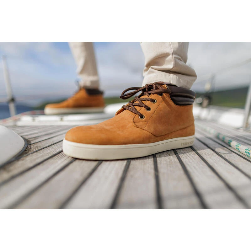 Tribord Waterdichte Leren Zeilschoenen Voor Heren 500 16 Tribord Waterdichte Leren Zeilschoenen Voor Heren 500 - Afbeelding 14