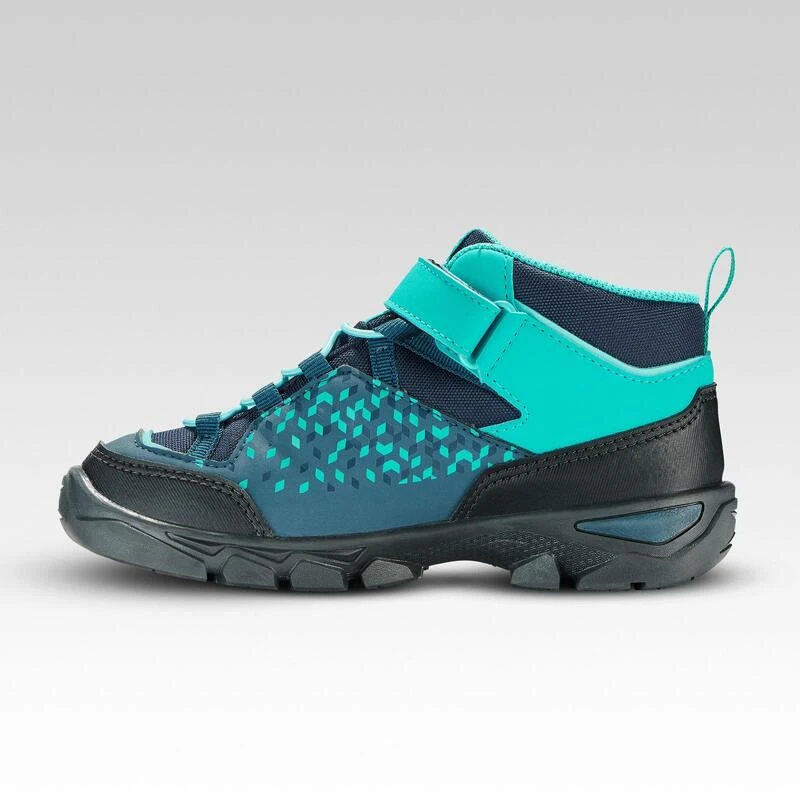Quechua Waterdichte Wandelschoenen Voor Kinderen MH120 Mid 28 Tot 34 Turquoise 4 Quechua Waterdichte Wandelschoenen Voor Kinderen MH120 Mid 28 Tot 34 Turquoise - Afbeelding 2
