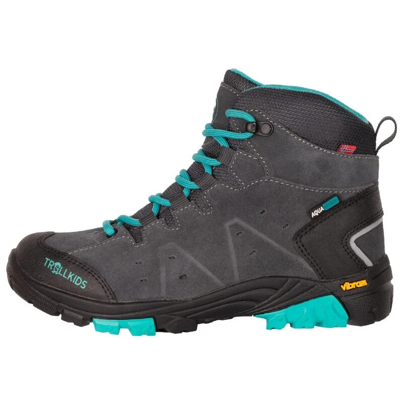 TROLLKIDS Waterdichte Wandelschoenen Voor Meisjes Trollsteinen Hiker Mid Grijs Blauw 4 TROLLKIDS Waterdichte Wandelschoenen Voor Meisjes Trollsteinen Hiker Mid Grijs Blauw - Afbeelding 2