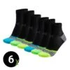 Xtreme Hardloopsokken Zwart 6-PACK -Mode Schoenen xtreme hardloopsokken zwart 6 pack