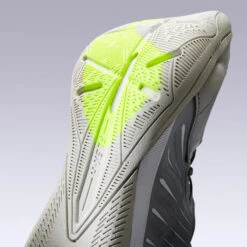 Kipsta Zaalvoetbalschoenen Ginka 900 Leer -Mode Schoenen zaalvoetbalschoenen ginka 900 leer grijs 3