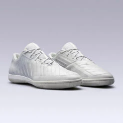 Kipsta Zaalvoetbalschoenen Ginka 900 Leer -Mode Schoenen zaalvoetbalschoenen ginka 900 leer grijs 8