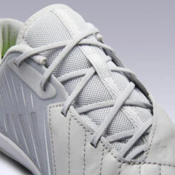 Kipsta Zaalvoetbalschoenen Ginka 900 Leer -Mode Schoenen zaalvoetbalschoenen ginka 900 leer grijs 9